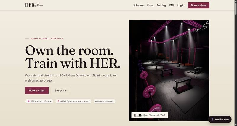 HER by Lorena homepage